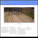 Screen shot of the Derwent Fencing Ltd website.