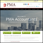 Screen shot of the Pma Accountants Ltd website.