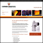 Screen shot of the Derek Harper Foundries Ltd website.