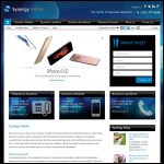 Screen shot of the Synergy Mobile Ltd website.