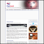 Screen shot of the Pipetrack Ltd website.