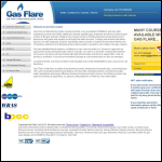 Screen shot of the Gasflair Ltd website.