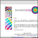 Screen shot of the Launceston Print Ltd website.