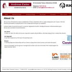Screen shot of the Andrews Eades Ltd website.