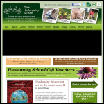 Screen shot of the The Husbandry School website.