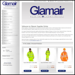 Screen shot of the Glamair Supplies Ltd website.