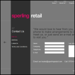 Screen shot of the Sperling Retail Ltd website.