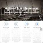 Screen shot of the A Brand Apart Television Ltd website.