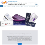 Screen shot of the Excel Beauty Cosmetics Ltd website.