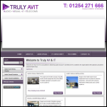Screen shot of the Truly Av & It Ltd website.