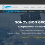 Screen shot of the Sonovision-itep Uk Ltd website.