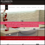 Screen shot of the Plumbits (Stafford) Ltd website.