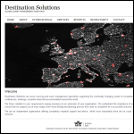 Screen shot of the Destination Solutions Ltd website.
