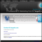 Screen shot of the E-target Ltd website.