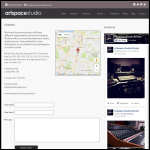 Screen shot of the Artspace Studio Ltd website.