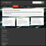 Screen shot of the Phoenite Precision Ltd website.