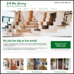 Screen shot of the J A Dow Joinery & Manufacturers Ltd website.
