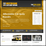 Screen shot of the Merton Bank Auto Body Repairs Ltd website.