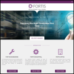 Screen shot of the Fortis Recruitment Solutions Ltd website.