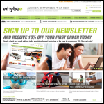 Screen shot of the Whybee Ltd website.