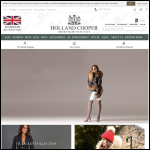 Screen shot of the Holland Cooper Clothing Ltd website.