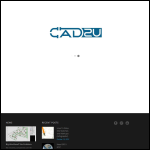Screen shot of the Cad2u Ltd website.