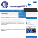 Screen shot of the Supporters Club Membership Ltd website.