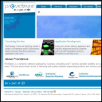 Screen shot of the Providence Global Ltd website.