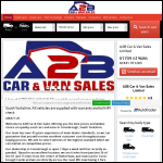 Screen shot of the A2b Castle Cars Ltd website.