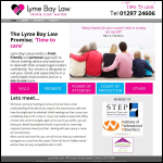 Screen shot of the Lyme Bay Legal Ltd website.