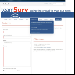 Screen shot of the Teamsurv Ltd website.
