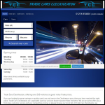 Screen shot of the Trade Cars Cleckheaton Ltd website.