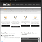 Screen shot of the Baltic Kitchens & Bedrooms Ltd website.