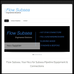 Screen shot of the Flow Subsea Ltd website.