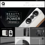 Screen shot of the Q Acoustics Ltd website.