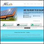Screen shot of the Galaxy Solar Energy Ltd website.