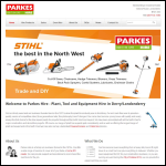 Screen shot of the G. A. Parke & Sons Ltd website.