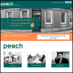 Screen shot of the Peach Recruitment LLP website.
