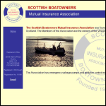 Screen shot of the Scottish Boatowners Mutual Insurance Association (The) website.