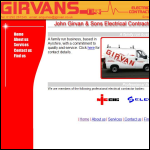 Screen shot of the John Girvan & Sons Ltd website.