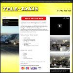 Screen shot of the Tele Taxis (Dundee) Ltd website.