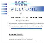 Screen shot of the Brayshay & Paterson Ltd website.