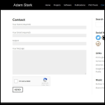 Screen shot of the Adam Stark Ltd website.