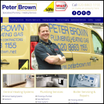 Screen shot of the Peter Brown Ltd website.
