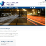 Screen shot of the Caledonian Freight Forwarders Ltd website.
