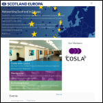 Screen shot of the Scotland Europa Ltd website.