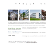 Screen shot of the Carden Studios Ltd website.