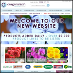 Screen shot of the Craigmarloch Nurseries Ltd website.