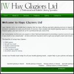 Screen shot of the Hay the Glaziers Ltd website.