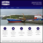Screen shot of the Forth Bridge Stevedoring Ltd website.